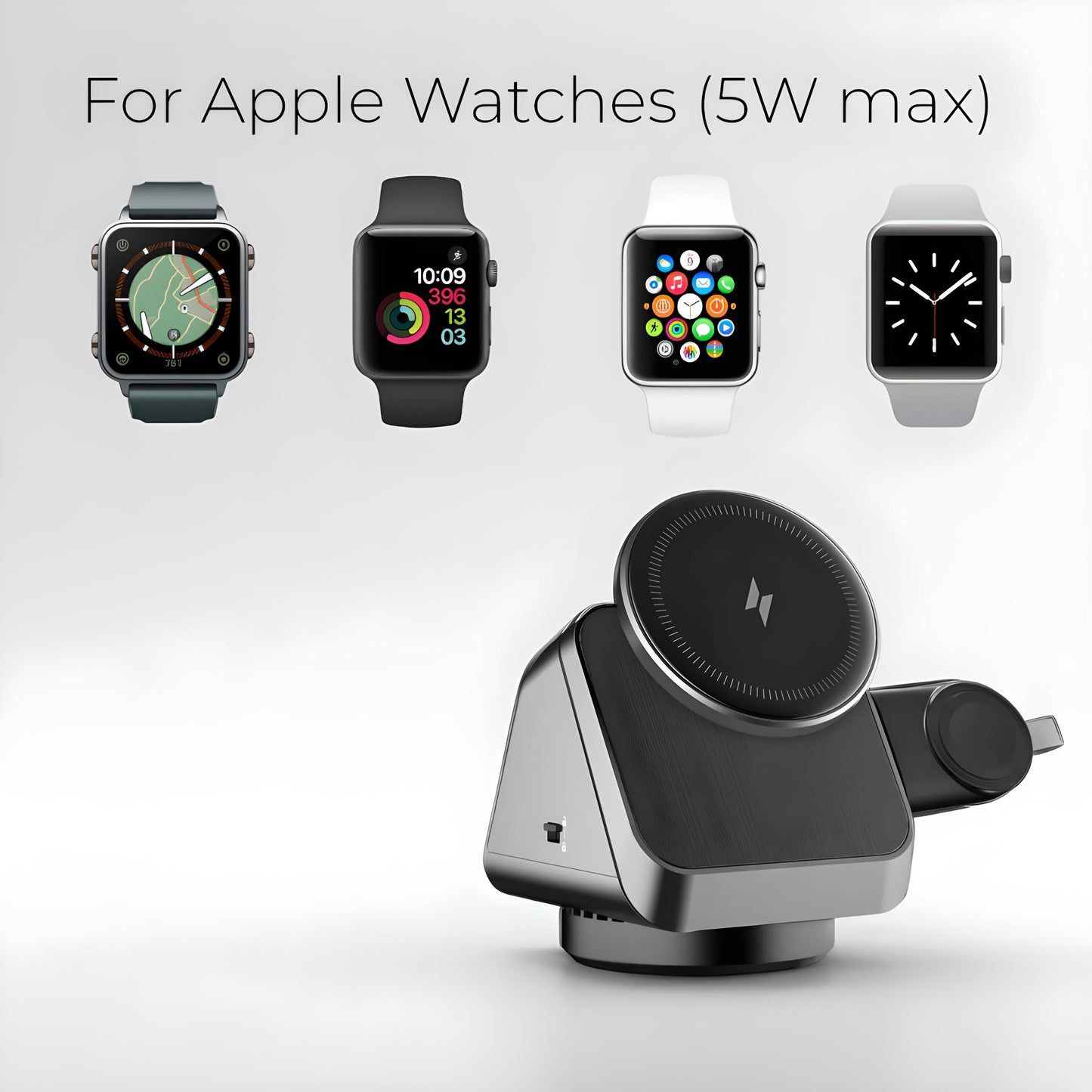 3-in-1 Wireless Charger for Phone, Watch & Earbuds