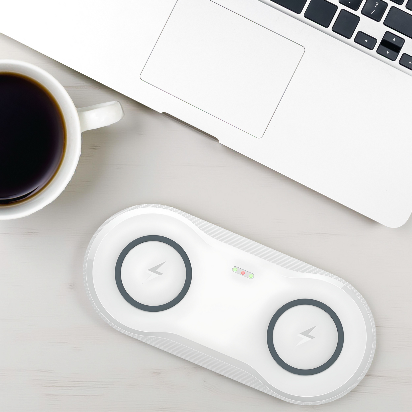 Dual Wireless Charging Station | Fast Charger for Two Phones