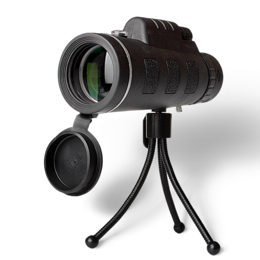 Monocular Telescope with Tripod, Phone Mount & Built-in Compass