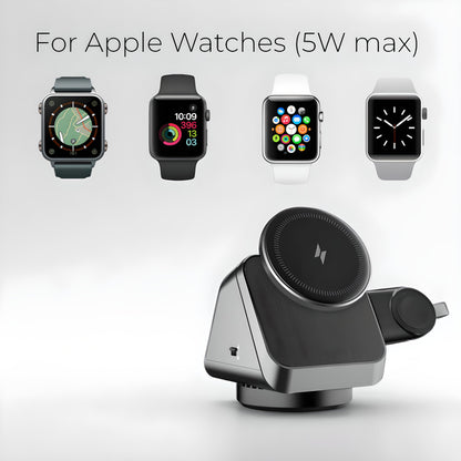 3-in-1 Wireless Charger for Phone, Watch & Earbuds