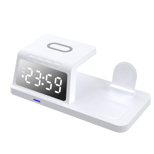 4-in-1 Wireless Charging Station | Fast Charger with Clock