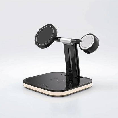 3-in-1 Magnetic Charging Station – 15W Fast Wireless Charger for Apple