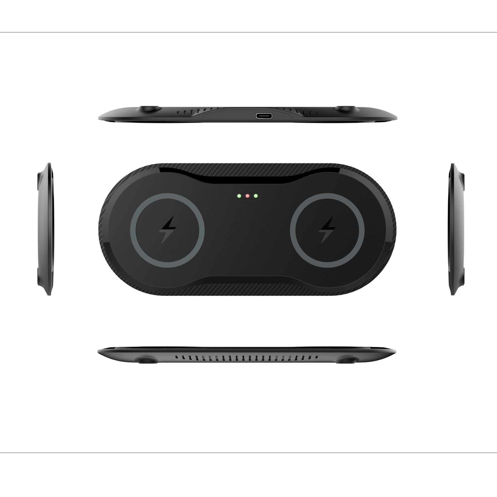 Dual Wireless Charging Station | Fast Charger for Two Phones 0 null Black 10W 