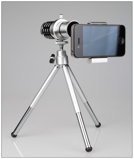 12X Zoom Mobile Telescope Lens with Tripod – Universal Fit