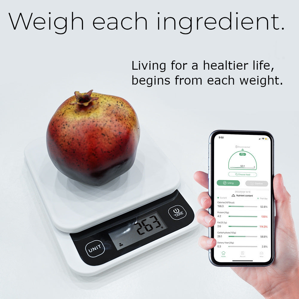 Smart Nutrition Kitchen Scale with App