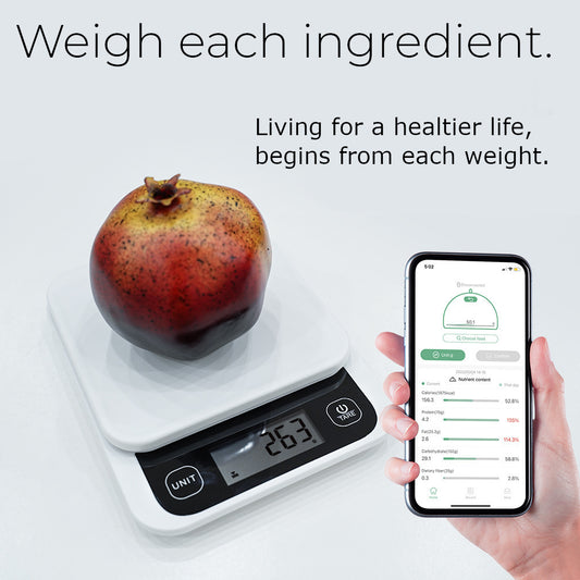 Smart Nutrition Kitchen Scale with App