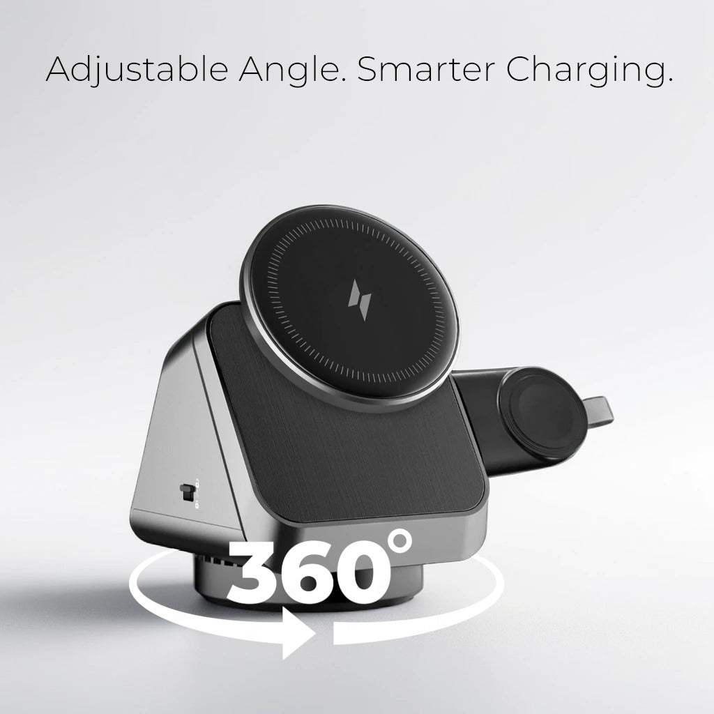 3-in-1 Wireless Charger for Phone, Watch & Earbuds